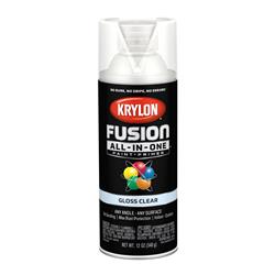 Krylon Fusion All-In-One Spray Paint 12 Oz. Gloss Clear 2705