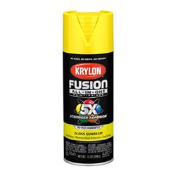 Krylon Fusion All-In-One Spray Paint 12 Oz. Gloss Yellow 2725