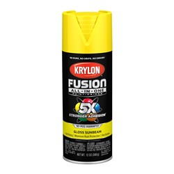 Krylon Fusion All-In-One Spray Paint 12 Oz. Gloss Yellow 2725