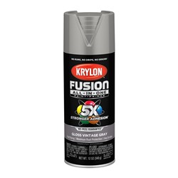 Krylon Fusion All-In-One Spray Paint 12 Oz. Gloss Gray/Silver 2726