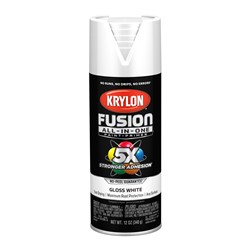 Krylon Fusion All-In-One Spray Paint 12 Oz. Gloss White 2727