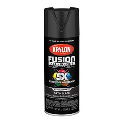 Krylon Fusion All-In-One Spray Paint 12 Oz. Satin Black 2732