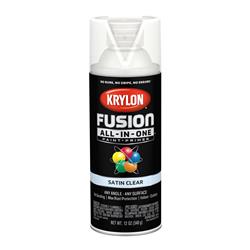 Krylon Fusion All-In-One Spray Paint 12 Oz. Satin Clear 2735