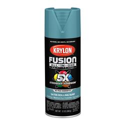 Krylon Fusion All-In-One Spray Paint 12 Oz. Satin Blue 2747