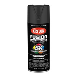 Krylon Fusion All-In-One Spray Paint 12 Oz. Matte Black 2754