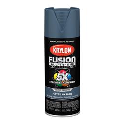 Krylon Fusion All-In-One Spray Paint 12 Oz. Matte Blue 2758