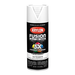 Krylon Fusion All-In-One Spray Paint 12 Oz. Matte White 2764