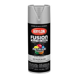 Krylon Fusion All-In-One Spray Paint 12 Oz. Metallic Gray/Silver 2773