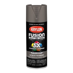 Krylon Fusion All-In-One Spray Paint 12 Oz. Satin Brown 2795