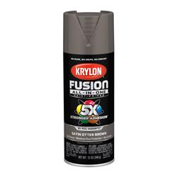 Krylon Fusion All-In-One Spray Paint 12 Oz. Satin Brown 2795