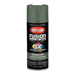 Krylon Fusion All-In-One Spray Paint 12 Oz. Matte Green 2796