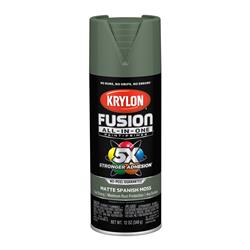 Krylon Fusion All-In-One Spray Paint 12 Oz. Matte Green 2796