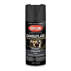 Krylon Fusion Spray Paint for Plastic 12 Oz. Flat Black 4290