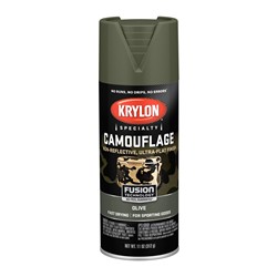 Krylon Fusion Spray Paint for Plastic 12 Oz. Flat Green 4293