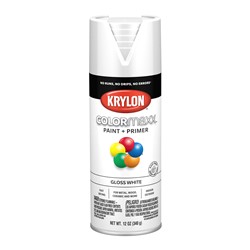 Krylon COLORmaxx Paint 12 Oz. Gloss White 5545