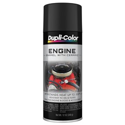 Dupli-Color Engine Enamel with Ceramic Resin 12 Oz. Satin Black DE1634