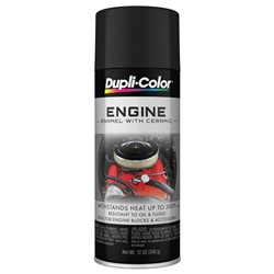 Dupli-Color Engine Enamel with Ceramic Resin 12 Oz. Flat Black DE1654