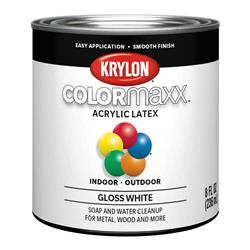 Krylon COLORmaxx Paint 8 Oz. Gloss White KDH5612