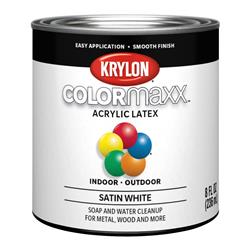 Krylon COLORmaxx Paint 8 Oz. Satin White KDH5615