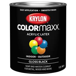 Krylon COLORmaxx Paint 32 Oz. Gloss Black KDQ5617