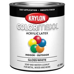 Krylon COLORmaxx Paint 32 Oz. Gloss White KDQ5625