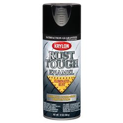 Krylon Rust Tough Rust Preventative Paint 12 oz. Gloss Black RTA9202