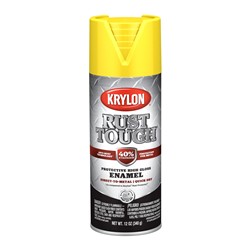 Krylon Rust Tough Rust Preventative Paint 12 Oz. Semi-gloss Yellow RTA9211