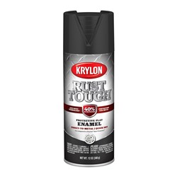 Krylon Rust Tough Rust Preventative Paint 12 Oz. Flat Black RTA9218