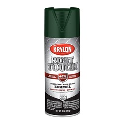 Krylon Rust Tough Rust Preventative Paint 12 Oz. Semi-gloss Green RTA9223