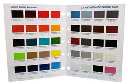 Summit Racing™ 2-Stage System - 3.5 Low VOC - Paint Chip Charts SHZ-SWCCC-12