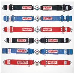 Simpson Camlock Lap Belts 2-Point Harness 32000BK