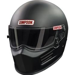 Clear Shield Included Large Dark Smoke Shield Pictured is Sold Separately Gloss Black Simpson SPBL2 Speed Bandit Full Face Racing Helmet Size 