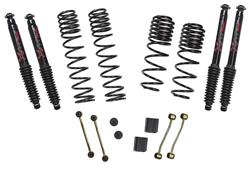 Skyjacker Long Travel Lift Kit Systems with Black MAX Shocks for 2018-2024 WRANGLER - JL25BPBLT