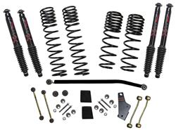 Skyjacker Long Travel Lift Kit Systems with Black MAX Shocks for 2018-2024 WRANGLER - JL40RBPBLT