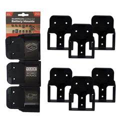 StealthMounts Rigid Battery Mounts BM-RG18-BLK-6
