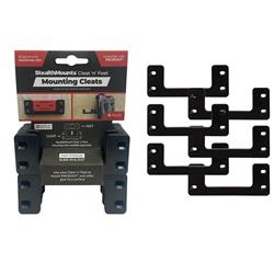 StealthMounts Cleat 'n' Feet Mounting Cleats OM-CL-BLK-6