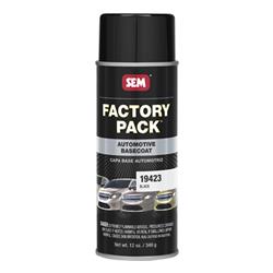 SEM Products Factory Pack Basecoat 12 Oz. Gloss Black 19423