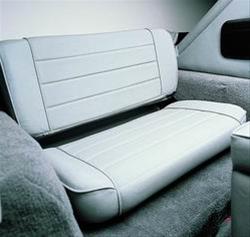 Smittybilt Fold and Tumble Rear Black Vinyl Seat S/B41301