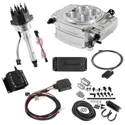 Holley Sniper 2 EFI 650 HP Inline Pump Fuel Injection Systems with Power Distribution Module 550-510-BPK-SBC