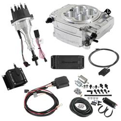 Holley Sniper 2 EFI 650 HP Inline Pump Fuel Injection Systems with Power Distribution Module 550-510-BPK-SBF