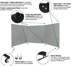 Steiner Industries Protect-O-Screen HD Welding Screens 533HD-8X8