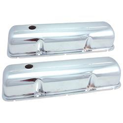 Scott Drake C6OZ-6A582-C 390/428 Chrome "Powered By Ford" Valve Covers