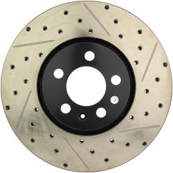 StopTech Drilled and Slotted Brake Rotors for 1996-1998 GOLF, JETTA, 1996-1997 PASSAT - 127.33049L