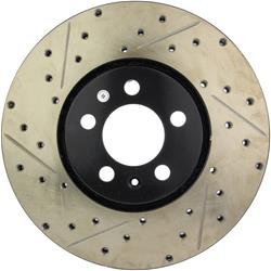 StopTech Drilled and Slotted Brake Rotors for 1996-1998 GOLF, JETTA, 1996-1997 PASSAT - 127.33049R