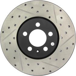 StopTech Drilled and Slotted Brake Rotors for 1999-2010 BEETLE, 1999-2002 GOLF, 1999-2005 JETTA - 127.33059L