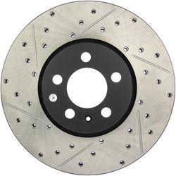 StopTech Drilled and Slotted Brake Rotors for 1999-2010 BEETLE, 1999-2002 GOLF, 1999-2005 JETTA - 127.33059R