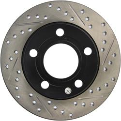StopTech Drilled and Slotted Brake Rotors for 1998-2004 A6 QUATTRO, 2001-2005 ALLROAD QUATTRO - 127.33064L