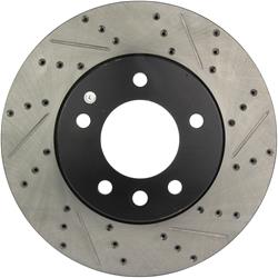 StopTech Drilled and Slotted Brake Rotors for 2004-2010 CAYENNE, 2004-2017 TOUAREG - 127.33080L