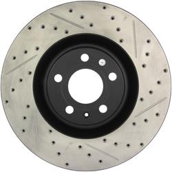 StopTech Drilled and Slotted Brake Rotors for 2004-2009 S4 - 127.33087L