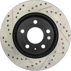 StopTech Drilled and Slotted Brake Rotors for 2004-2009 S4 - 127.33088R